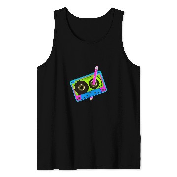 Discover 80s Cassette Tape 1990s vintages Funny Retro Throwback Music 22 Tank Tops