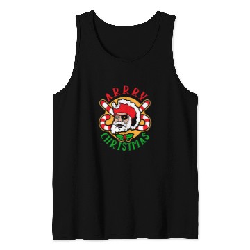 Discover Arrry Christmas funny Christmas Santa Pirate Tank Tops