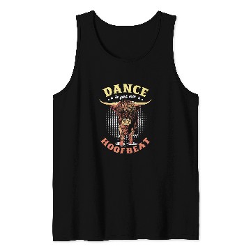 Discover Cow Lover Dance To Your Own Hoofbeat Farmer Grass Puppy Highland Cow Tank Tops