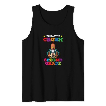 Discover Chicken Lover Crush 2nd Grade Boba Tea Rooster Zodiac Back to School Tank Tops