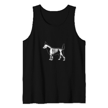 Discover Australian Cattle Dog Red Blue Heeler Skeletons Halloween Tank Tops