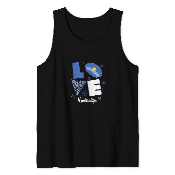Discover Police Life Love Christmas Graphic Oversized Tank Tops