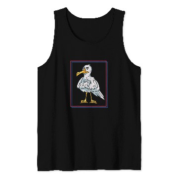 Discover Cool Seagull Retro Tank Tops