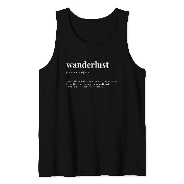 Discover wanderlust Definition Dictionary Design hiking Tank Tops