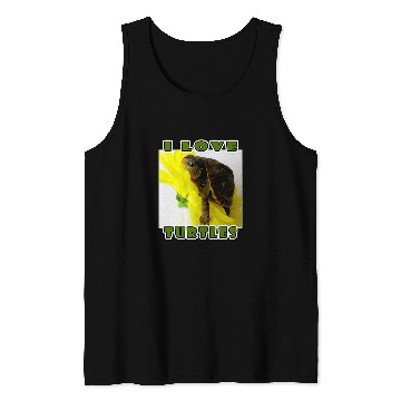Discover Turtle Pet I Love Turtles Funny Cute Box Turtle Girls Boys Kids Youth Tank Tops