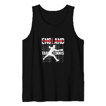 Discover englands Table Tennis Lovers English Ping Pong Team Supporter 1 Tank Tops