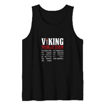 Discover Viking World Tour Norse Mythology Gift Historical Era Tank Tops