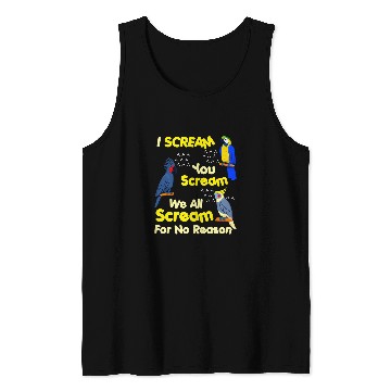 Discover I Scream You Scream Funny Parrot Tank Tops