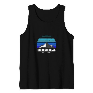 Discover Hiking Hiker Maroon Bells Colorado Bluebird Day Aspen CO Hike Tank Tops