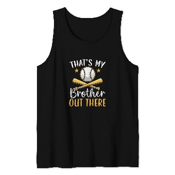 Discover Baseball Brother Baseball Player Brotherhood Sibling Bro 1 Tank Tops