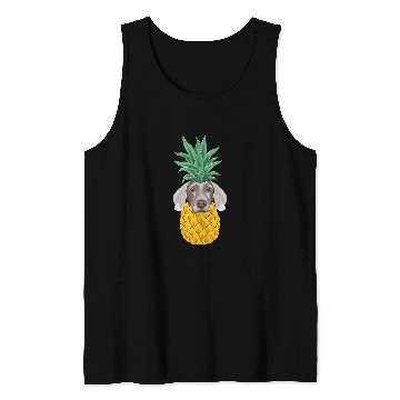 Discover Funny Weimaraner pineapples Dog Tank Tops