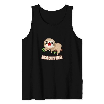 Discover Sloth Pet Mule Sloth Miesepeter Meckergoat Tank Tops