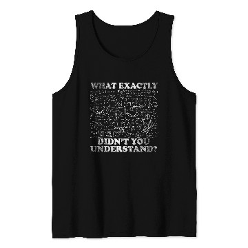 Discover Funny Science Physics Math Mathematics Formulas Tank Tops