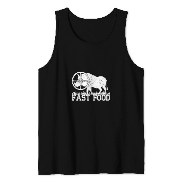 Discover Fast Food Wild Pig Hog Hunter Boar Hunting Vintage Tank Tops