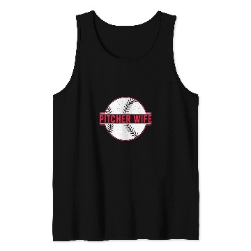 Discover Baseball Pitcher Wife Player Softball Themed Batter Tank Tops