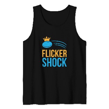 Discover Retro Folf DisGolf Ultimate Frisbee Flicker Shock Tank Tops