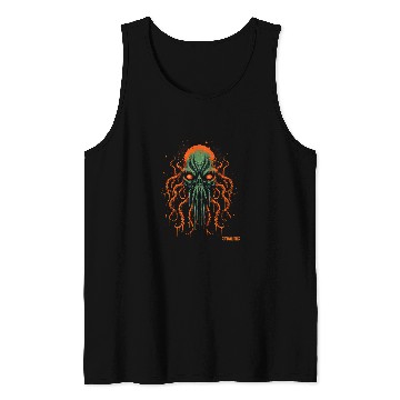 Discover Otherworldly Cthulhu Cosmic Gateway Abstract Squid Tank Tops