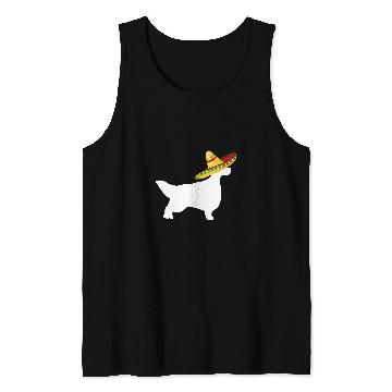 Discover English Setter Sombrero Cinco De Mayo Funny Dog Tank Tops