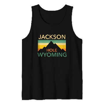 Discover Retro Jackson Hole Wyoming vintages Hiking Mountains Pride Tank Tops