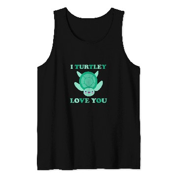 Discover Turtle Pet I Turtlely Love You Turtle Tortoise Valentines Day Couples Tank Tops