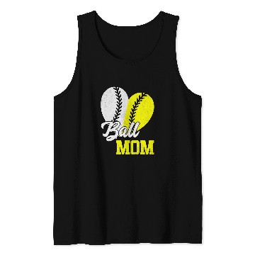 Discover Baseball Mom Ball Mom Mother Softball Cheer Mom 1 Tank Tops