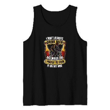Discover Funny Cyclist Cycle Racing Bicycle 2Bike Cycling Beer Tank Tops