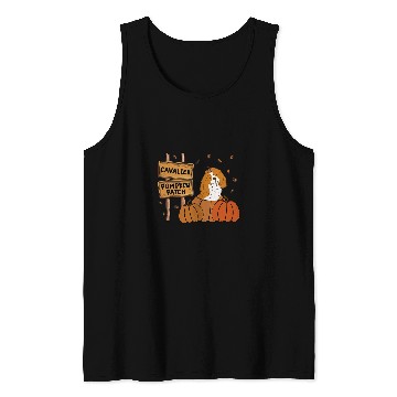 Discover Cavalier King Charles Spaniel Pumpkin Patch Thanksgiving 2 Tank Tops