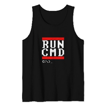 Discover Run CMD Funny Programmer Coding Tank Tops