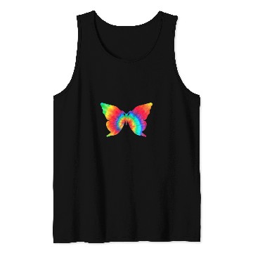 Discover Colourful batik butterfly Tank Tops