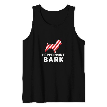 Discover Christmas Dog Peppermint Bark Australian Terrier Funny Tank Tops