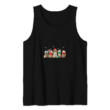 Discover Cavalier King Charles Spaniel Christmas Coffee Latte Tank Tops