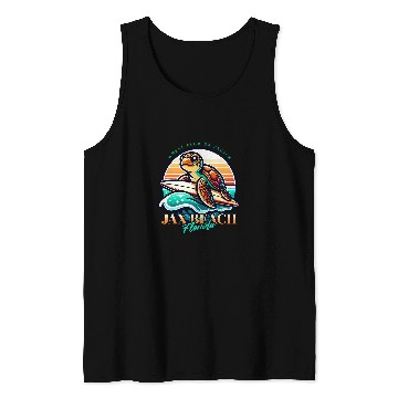 Discover Turtle Pet Jax Beach Loggerhead Sea Turtle Jacksonville Florida Sunset Tank Tops