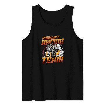 Discover Forklift Racing Team Funny Forklift Driver 22 Tank Tops