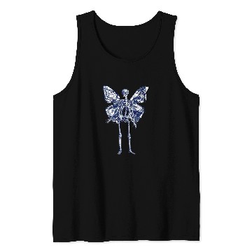 Discover Fairy Grunge Fairycore Cottagecore Skeletons Butterfly Gothic Tank Tops