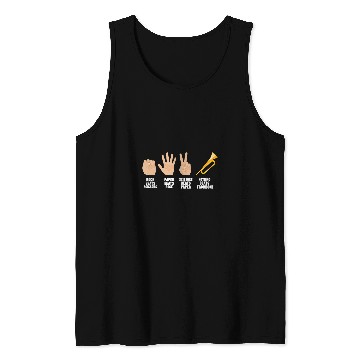 Discover Funny Rock Paper Scissors Trombone Tank Tops