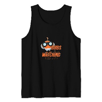 Discover Lacrosse Gift Bird Watching Robin Bird Design for a Bird Nerd Tank Tops