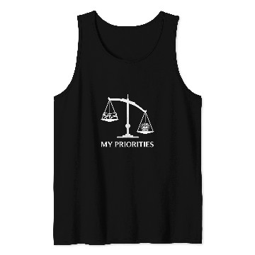 Discover My Priorities Shih Tzu Tips Scale Art Tank Tops