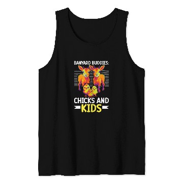 Discover Animal Farmer Farming Agriculture Goats And Chicken 21 Tank Tops