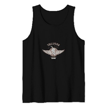 Discover Skiing Ski Telluride Colorado Snowboarding Tank Tops