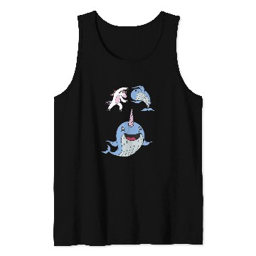 Discover Whale Narwhal Fusion Tank Tops