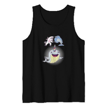 Discover Whale Narwhal Mythical Creature Pegasus Tank Tops