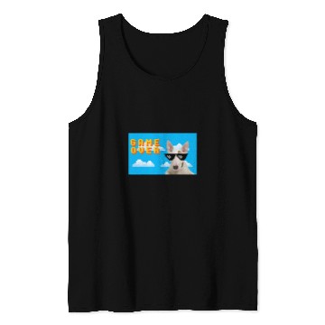 Discover 8Bit Game Over Bull Terrier Tank Tops