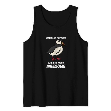 Discover Freaking Awesome Puffin Lover Seabird Lover Puffin Bird Tank Tops