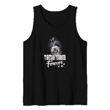 Discover Dogs 365 Tibetan Terrier Forever Cute Dog Lover Gift Tank Tops