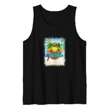 Discover Key West Florida Beach Sunset Tank Tops
