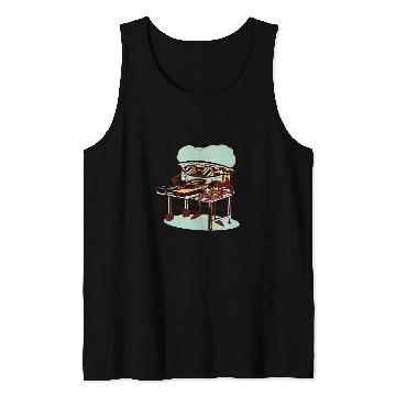 Discover Cassette Tape Doctor Operating Surgery Funny Design Tank Tops