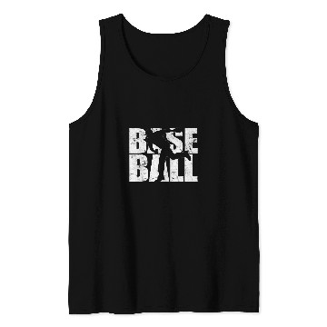 Discover Baseball Softball Funny Baseball Pitcher Player Vintaige Tank Tops