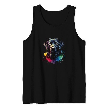 Discover Black Lab Labrador Retriever Dog Artwork Tank Tops