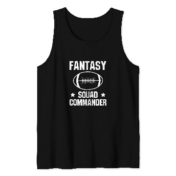 Discover Fantasy Squad Commander Fantasy Football Draft 1 Tank Tops