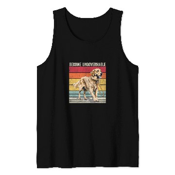 Discover Become Ungovernable Golden Retriever Become Ungovernable Tank Tops